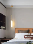 Axyaa Nordic LED Pendant Light Bedroom Chandelier for Home Living Room Dining