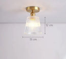 Axyaa Modern Glass Shade Ceiling Lights with E27 Holder