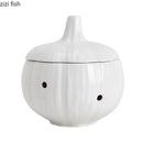 Axya Ceramic Onion Jar Kitchen Container for Garlic Ginger Storage.