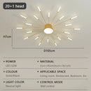 Axyaa Fireworks LED Ceiling Light: Luxury Chandelier for Home, Restaurant, Hotel Lobby