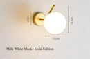 Axyaa LED Glass Wall Lamp for Bedroom, Living Room, Stair, Balcony Lighting
