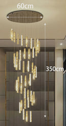 Axyaa Crystal Chandeliers Indoor LED Ceiling Light for Living Room