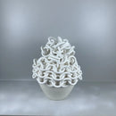 Axyaa Ceramic Chain Vase Ring Round Buckle Handmade Home Decor Accessory