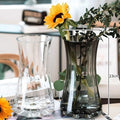 Axyaa Glass Vase for Lilies: Minimalist Nordic Living Room Decor