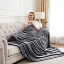 Axyaa Plush Fleece Blanket - Luxurious, Cozy, and Lightweight All-Season Throw