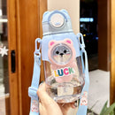 Axyaa Dinosaur Kids Straw Water Bottle
