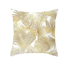Axyaa Gold Plant Polyester Pillow Case for Home Decor