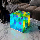 Axya LED Magic Cube Desk Lamp - Modern Colorful Acrylic Night Light