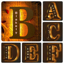 Axyaa Personalized Engraved Name LED Night Light for Couples Baby Kid Room