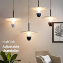 Axyaa Nordic UFO LED Pendant Light for Restaurant Shop Bar, Adjustable Height, Unique Design