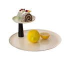 Axya Luxury Double Round Tray: Nordic Style, Storage Shelf, Home Decor, Kitchen Storage