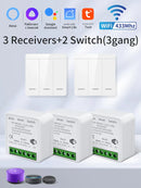 Axyaa Smart WiFi Switch 2-Way Control Panel with RF433MHz Wireless & Voice Control