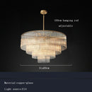 Axyaa Nordic Luxury Glass Bar Chandeliers - Large Hanging Lamps for Home & Hotel