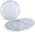Axyaa Vintage Wedding Party Plastic Plates & Cutlery Set - 80 Guests