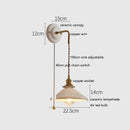 Axyaa Ceramic LED Wall Sconce with Adjustable Copper Arm - New Style