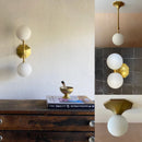 Axyaa Minimalist Copper Wall Lamp for Bathroom, Corridor, Staircase - Retro Design