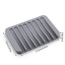 Axyaa Silicone Self Draining Soap Dish | Bathroom Soap Holder and Shower Storage Rack