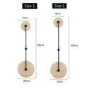 Axyaa Round Natural Stone Wall Lamp - Interior Bedroom Home Decor