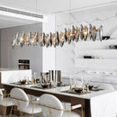 Axyaa Crystal Chandelier: Modern Luxury Main Lamp for Living & Dining Room, Bedroom