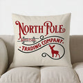 Olde Fashioned Candy Canes Pillow Cover by Axyaa - Northpole Theme