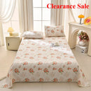 Axyaa Striped Cotton Bed Sheet Set - Breathable & Soft Mat - Thickened & Printed