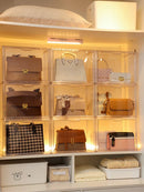 Axyaa Acrylic Luxury Handbag Display Box, Transparent Organizer for Stylish Lady Bags