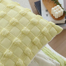 Nordic Quilted Cushion Cover 45x45cm for Indoor Living Room Sofa by Axyaa