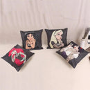 Axyaa Cartoon Girl Hip Hop Cushion Cover for Stylish Home Decor