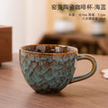Axyaa Ceramic Teacups Set of 4 Cozy Coffee Mugs Retro Style Dining Drinkware