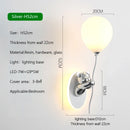 Axyaa Glass Balloon Bear Wall Lamps for Children's Room Lighting