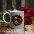 Axyaa Dino Hedgehog Ceramic Mug: Cute 3D Kids' Birthday Gift Cup