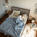 Axyaa Queen Summer Blanket: Soft Cotton Quilt, Breathable, Skin-Friendly