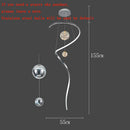 Axyaa Modern Stair Chandelier: LED Pendant Light for Living Room