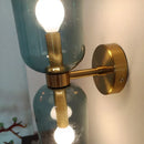 Axyaa LED Double Head Glass Wall Lamp for Bedroom, Living Room & Dining Room