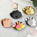 Axyaa Seashell Stainless Steel Jewelry Tray - Small Decorative Organizer