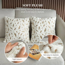 Axyaa Gold Velvet Feather Pillow Covers - Nordic Cushion Cover 45x45