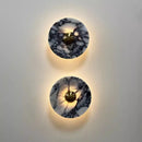 Axyaa Bulgari Stone LED Wall Lights: Modern Nordic Bedroom Luxury Bedside Lamp