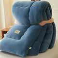 Axyaa Milk Velvet Winter Warm Bed Blanket Queen Size Soft Flannel Quilt Plush Comforter