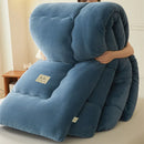 Axyaa Milk Velvet Winter Warm Bed Blanket Queen Size Soft Flannel Quilt Plush Comforter