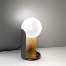 Axyaa Nordic Glass Shade Table Lamp LED Desk Light for Home Decor
