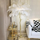 Axyaa Nordic Feather Floor Lamp for Luxurious Bedroom Decor & Live Streaming Room