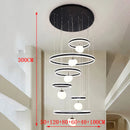 Axyaa Modern Stair Chandelier LED Pendant Ceiling Light for Living Room