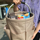 Axyaa Portable Foldable Storage Basket: Picnic, Beach, Home, Garden, Bath Organizer