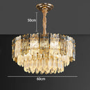 Axyaa Crystal Chandelier | Luxury Living Room Pendant Light