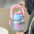 Axyaa Big Belly Water Bottle with Handle and Tea Filter