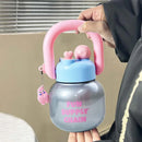 Axyaa Big Belly Water Bottle with Handle and Tea Filter