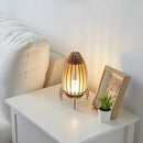 Axyaa Wooden Rocket Lamp for Kids - Handmade LED Night Light
