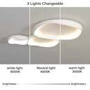 Axyaa White LED Ceiling Chandelier with Remote Control
