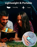 Axyaa Reading Light with Timer & 3 Amber Colors | Rechargeable & Dimmable Clip-on Bookmark