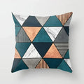 Axyaa Wood Texture Marble Pillowcases - Geometric Cushions Case for Home Decor